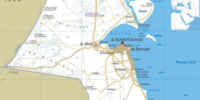 Город Кувейт карта автомобильных дорог