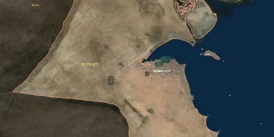 Карта Кувейт спутниковое